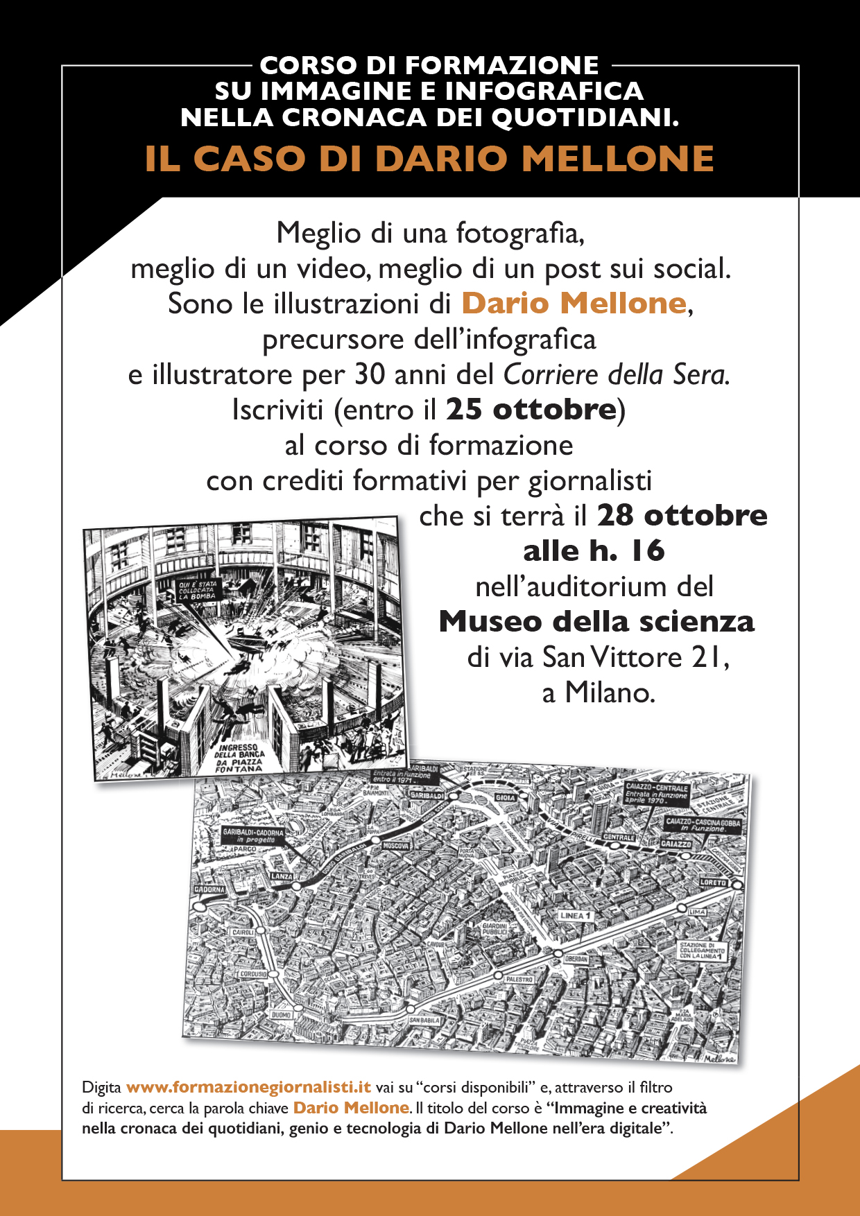 Locandina corso di giornalismo