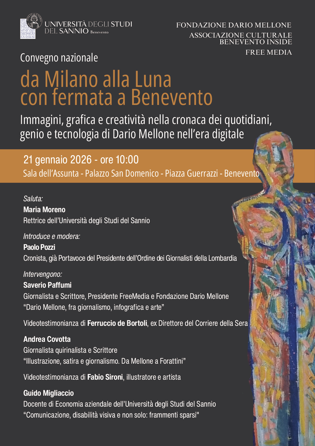 Locandina Convegno Dario Mellone a Benevento